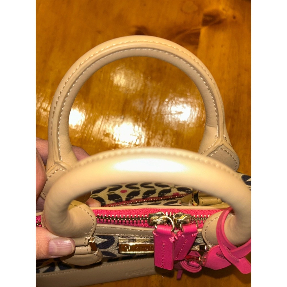 Spartina 449 Daufuskie Island Canvas Leather‎ Dome Satchel Handbag Nautical - Picture 14 of 16